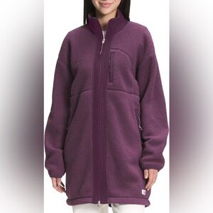 The North Face Womens Cragmont Sherpa Fleece Full Zip Jacket Purple M High Pile